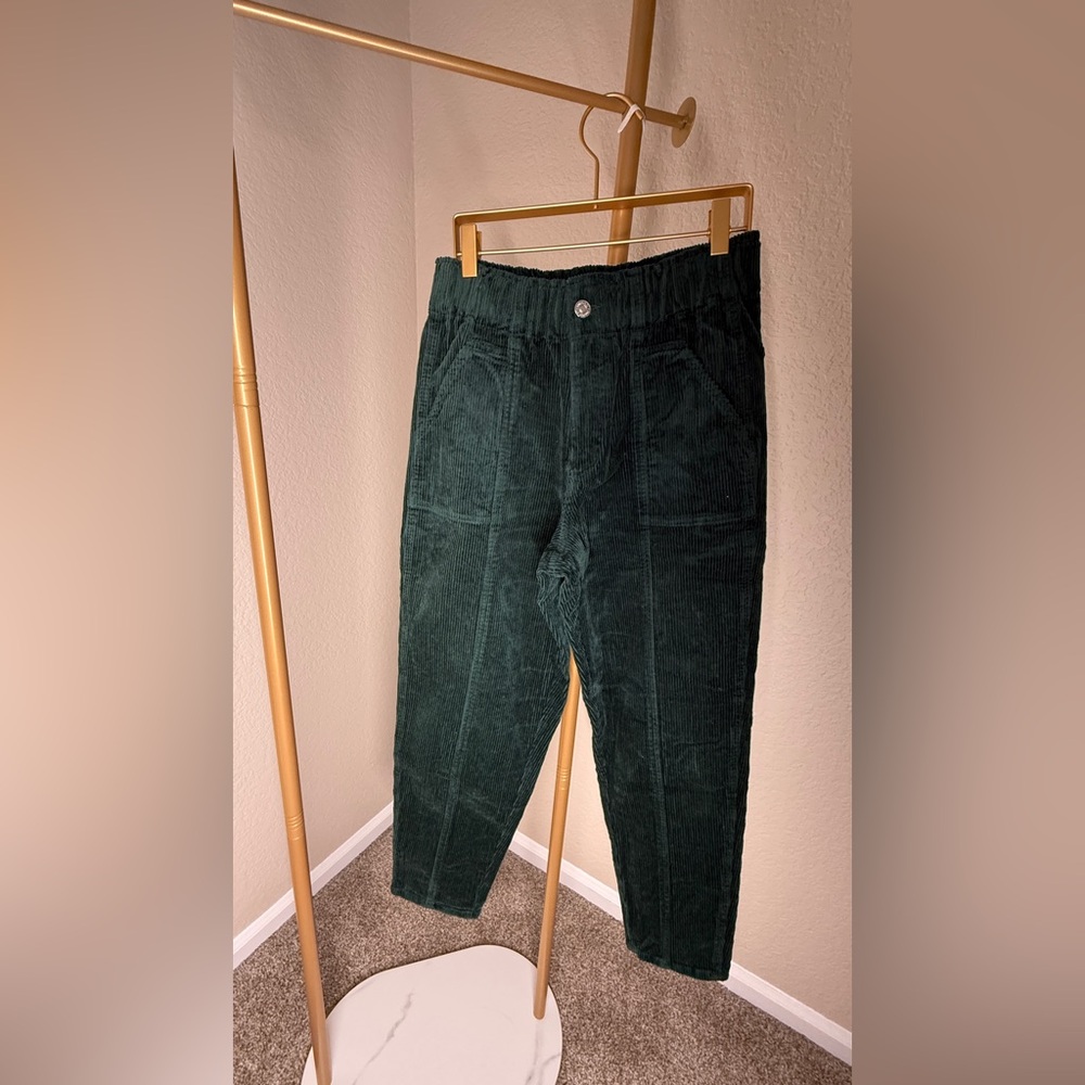 Forever 21 Forest Green Corduroy Trousers